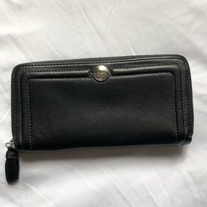 Coach Accordian Zip Around Wallet